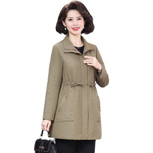 妈妈春秋季洋气风衣外套宽松2025新款高端时尚中老年人女装母亲节