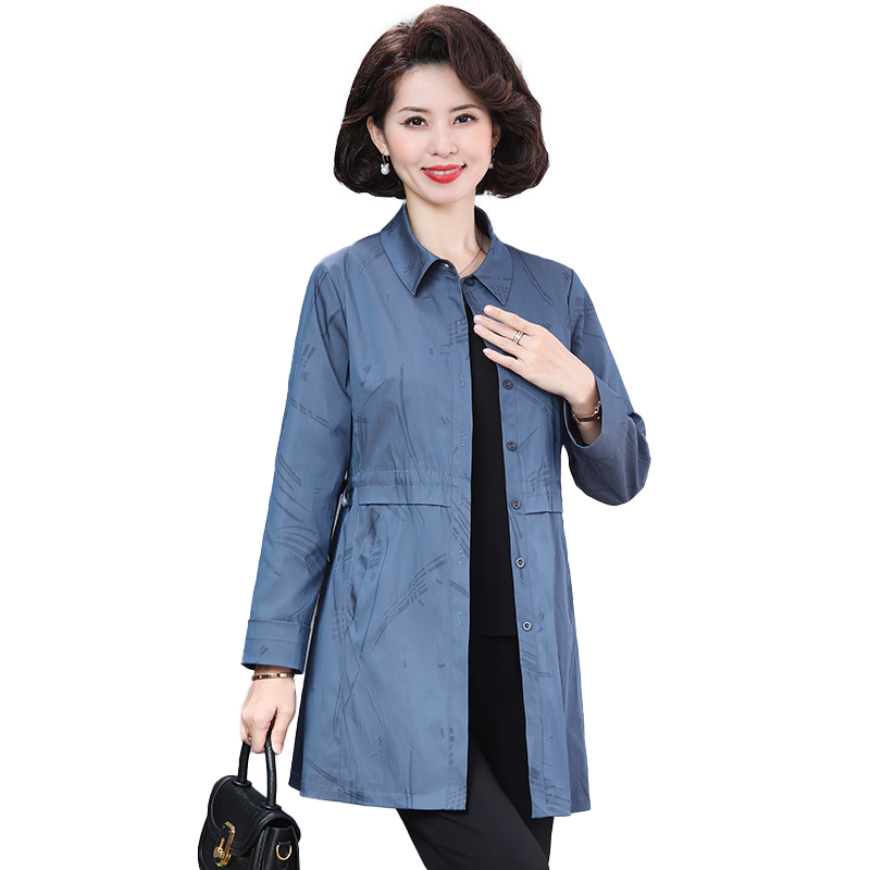 贵夫人品牌薄款风衣外套女