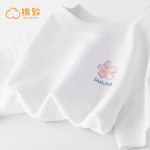 棉致童装衣服女童夏季纯棉短袖