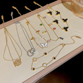 欧美高级感轻奢百搭手饰气质不掉色时尚 手串手镯链不锈钢手链