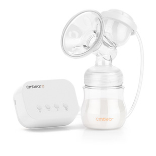 英文 电动吸奶器多档调节母婴用品带电池 breast pump卡曼熊充电式