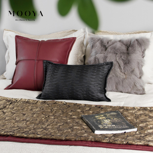 MOOYA简约现代金色裂纹肌理烫金搭毯 样板间沙发毯卧室床尾毯盖毯