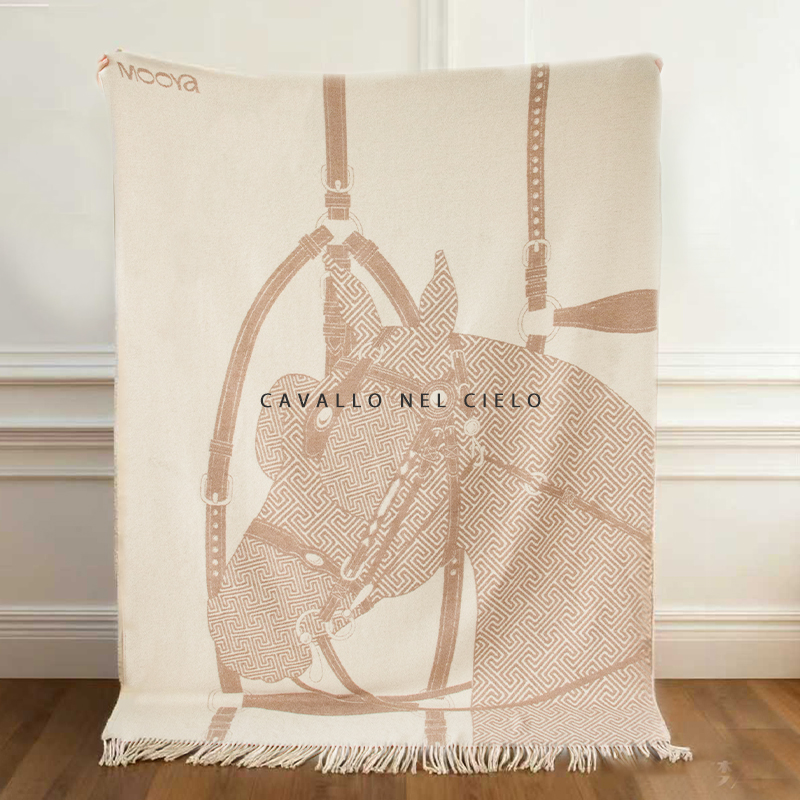 目野「云中骏」法式羊毛毯高级感