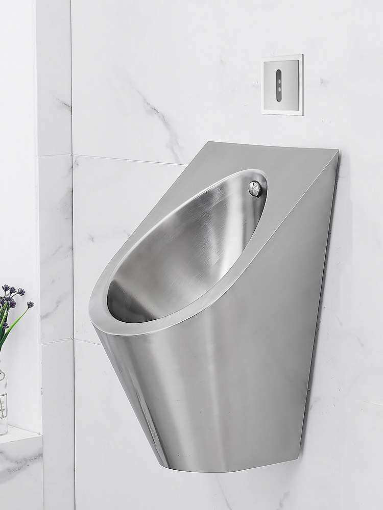 304不锈钢小便斗酒吧ktv挂墙式自动一体感应器小便池男士厕所尿斗