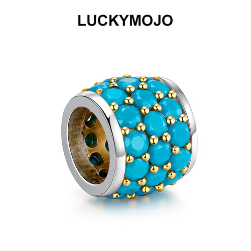 绿松色转运珠项链纯银手串串珠