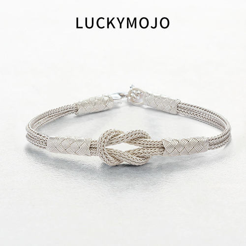 土耳其编织手链99纯银手工银饰品