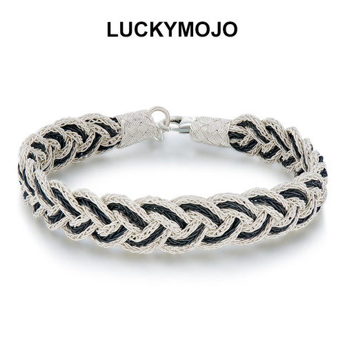 土耳其手工银丝编织手链纯银手绳