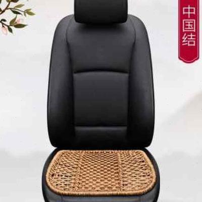 车用腰靠夏季清t凉透气汽车靠背V手编冰丝加粗单片夏天靠垫腰枕背