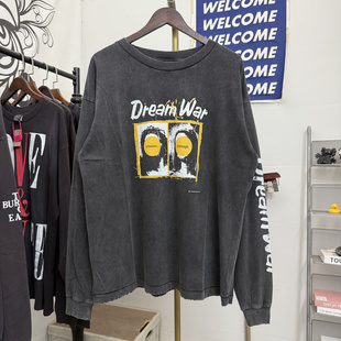 MICHAEL&Dream Shirt梦想之战印花做旧长袖 War t恤潮 SAINT
