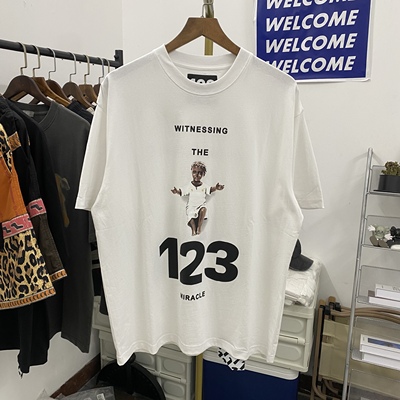 RRR123短袖潮男女天使圣婴T恤