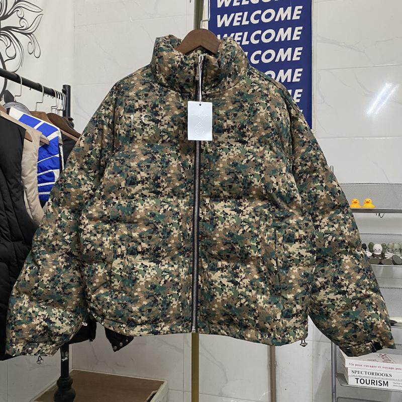 美式复古迷彩冬季潮牌加厚棉服