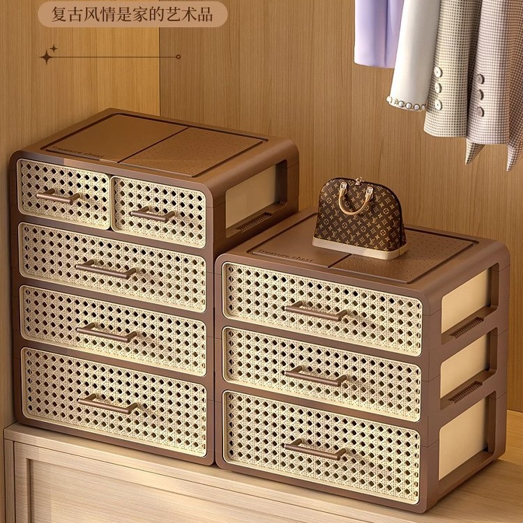 中古风袜子内衣裤三合一抽屉式省