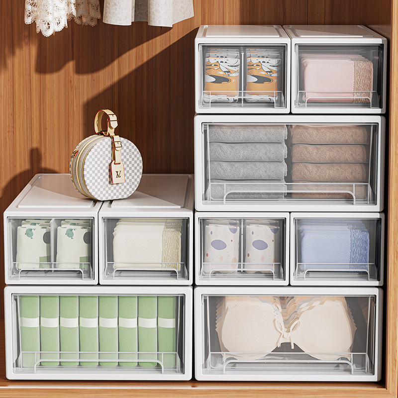 装内衣内裤袜子三合一收纳箱