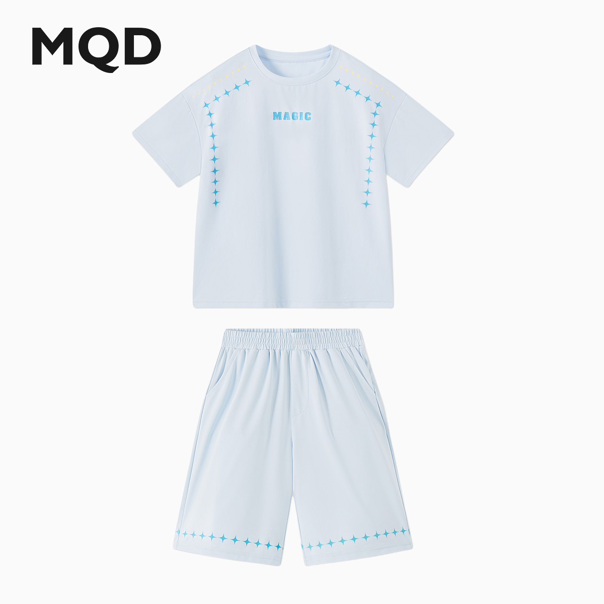 【上衣+裤】MQD男大童25夏新款潮酷运动篮球短袖五分裤套装,童装/婴儿装/亲子装,套装,淘宝优惠券,粉丝福利购,淘宝优惠卷