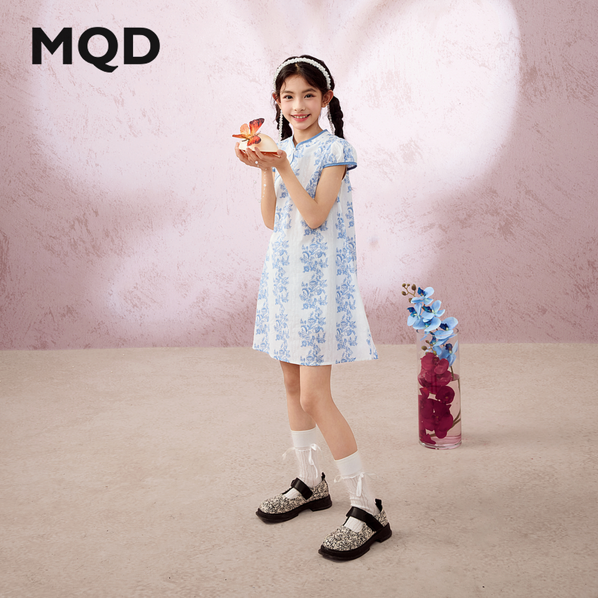 【新中式】女童夏季新品国风盘扣旗袍出游穿搭表演服连衣裙
