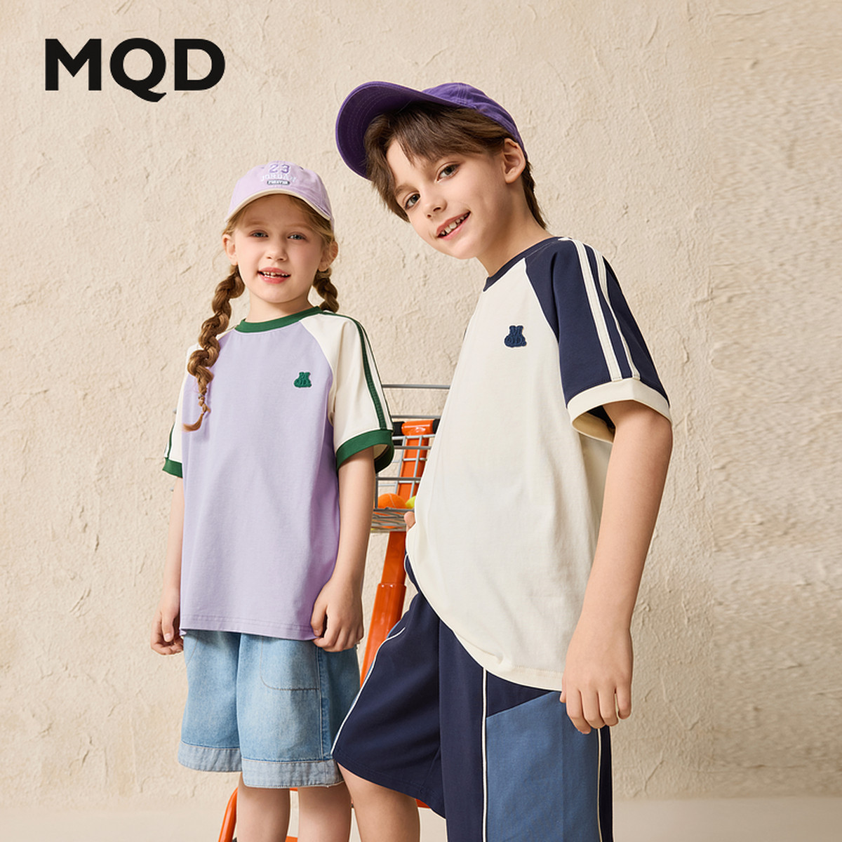 清仓男女童夏季新品学院风拼色插肩袖条杠短袖亲肤舒适T恤,童装/婴儿装/亲子装,T恤,淘宝优惠券,粉丝福利购,淘宝优惠卷