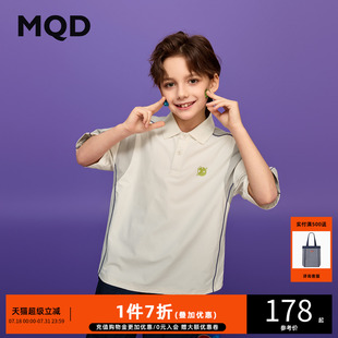 男童夏季 新品 学院风中大童网球上衣翻领短袖 POLO衫