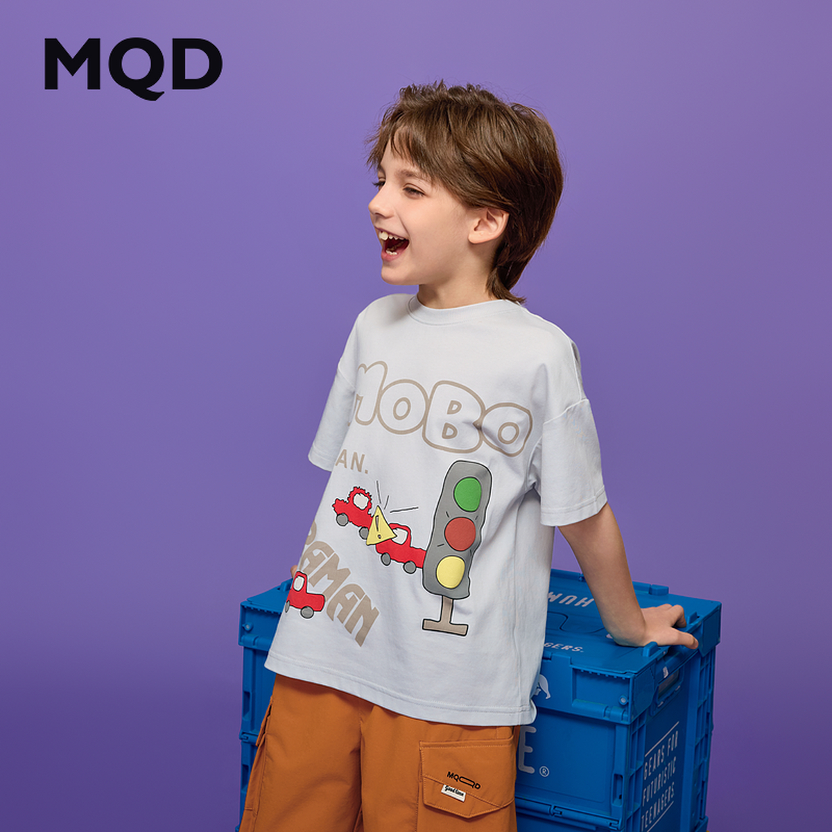 男大童夏季新品学院风潮酷休闲卡通跑步短袖T恤