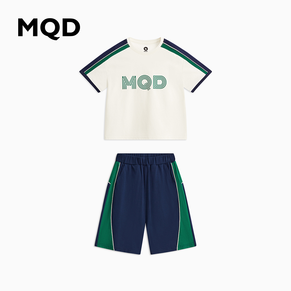 MQD运动男童夏套装童装