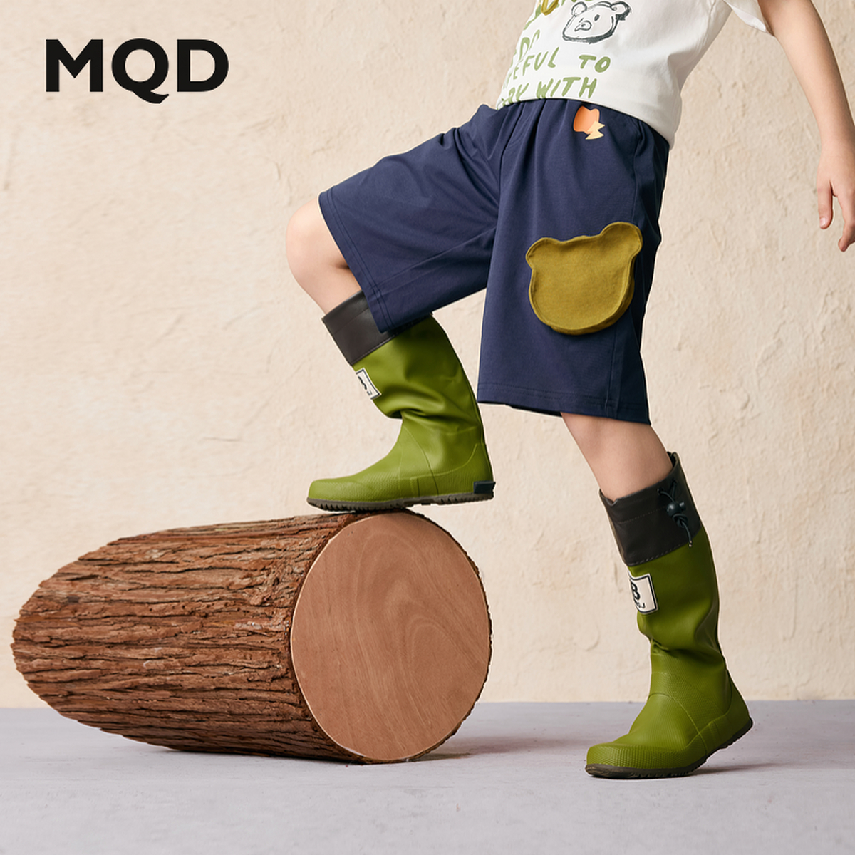 【五分裤】男大童夏季新品学院风潮酷休闲卡通跑步针织卫裤