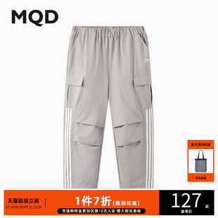 條杠工裝 傘兵褲 MQD男大童24夏新款 戶外露營休閑褲