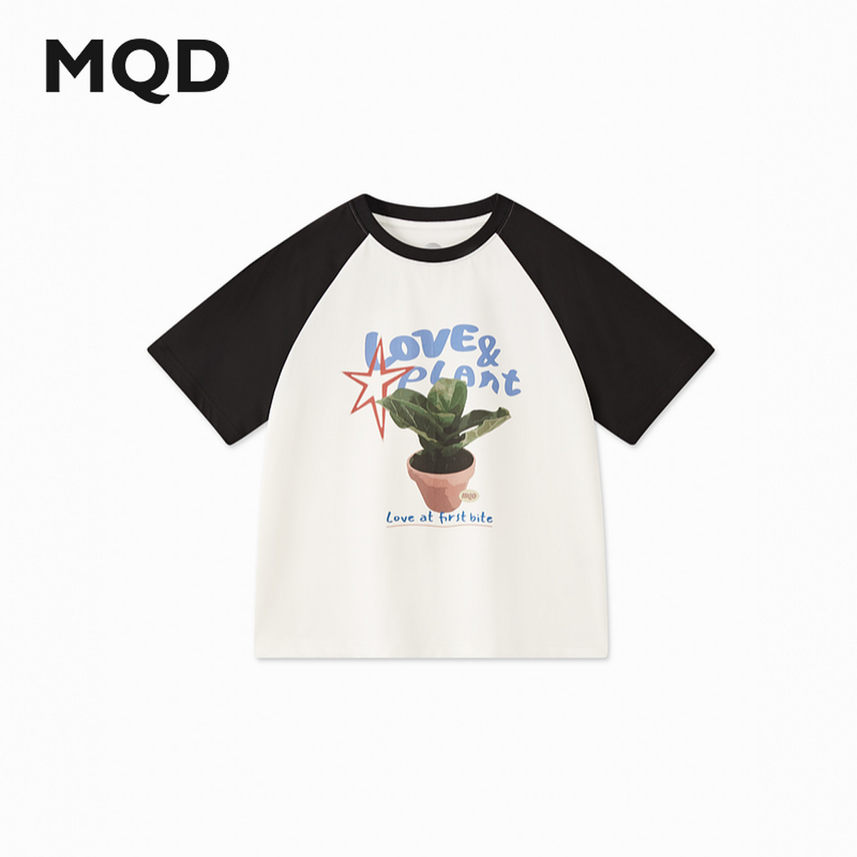 MQD童装男大童25夏学院风插肩袖卡通短袖T恤,童装/婴儿装/亲子装,T恤,淘宝优惠券,粉丝福利购,淘宝优惠卷