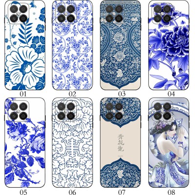 青花瓷花纹 适用 OPPO A53 5G/A72 5G/A92s/魅族22/ Realme真我 Neo8/vivo Y300 GT/手机壳