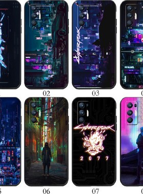 赛博朋克2077 适用 OPPO Reno4 Pro/A95/K/6+/A52/A32/A93/A55/5 Z/A93s/A11s/A56/A55s/K9/K7x/Find手机壳