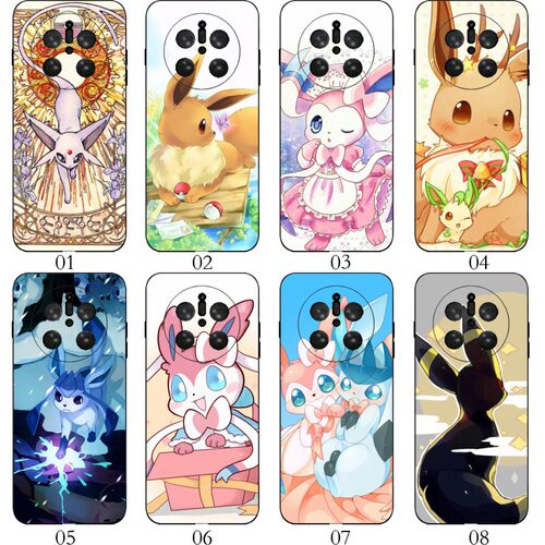 月亮太阳仙子伊布 适用 荣耀 Magic 3/4/4 Pro/7/6/5/8/X20/X30/X40 GT/X50/X60/X70/OPPO Find X8S手机壳