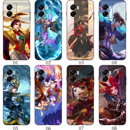 王者荣耀英雄 适用 OPPO K10X/K11/K11x/8/SE/Reno7 Pro/Reno9/11/13/A1s/A2/A36/A57/A96手机壳