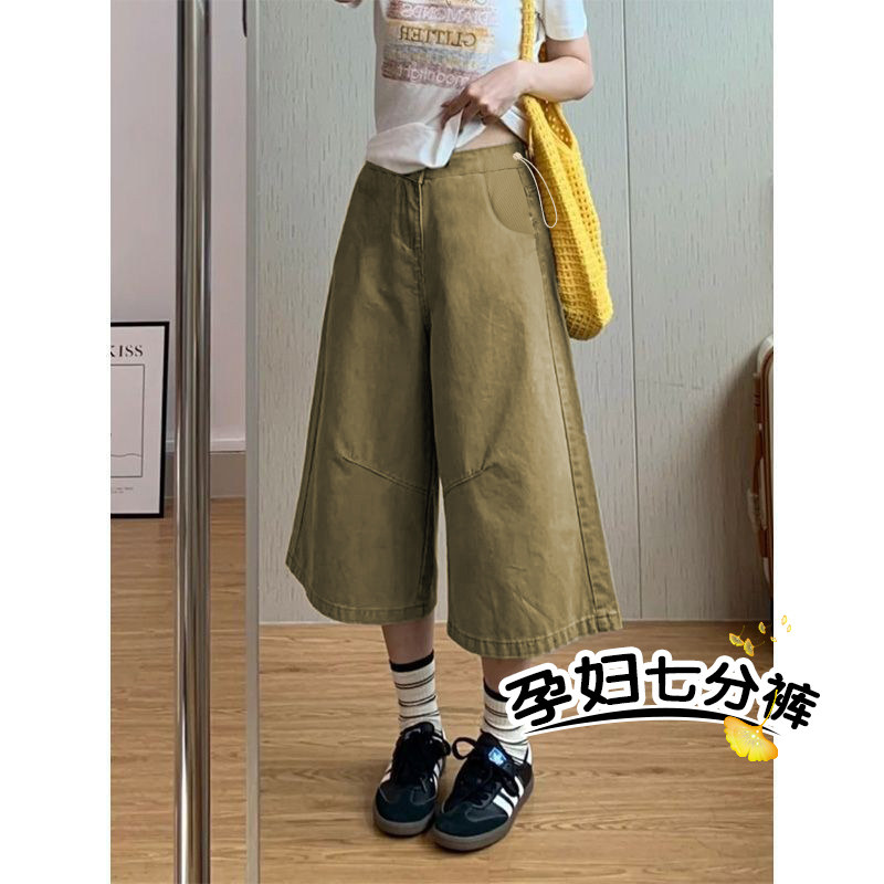 牛仔夏季七分薄款短裤图片