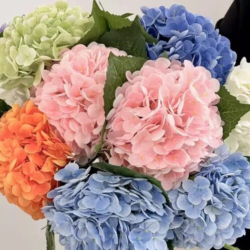 低饱和色系仿真保湿绣球花ins家居餐桌摆花摄影布景拍摄道具假花