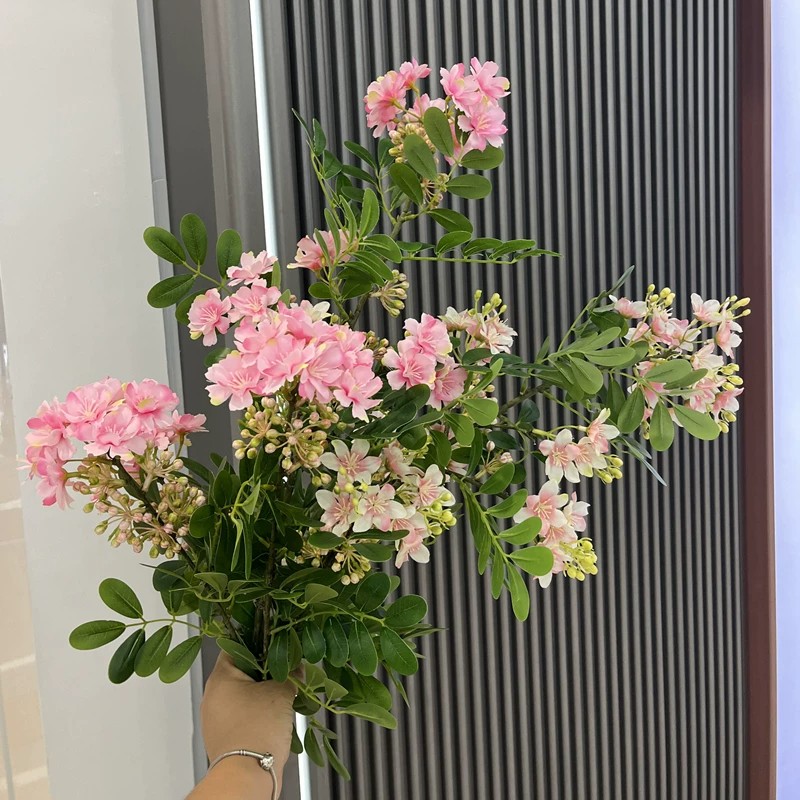 北欧仿真含笑花室内外装饰野樱花