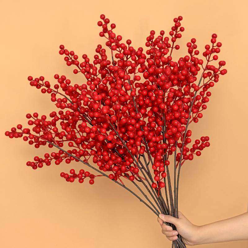 红果发财果假花仿真花摆设客厅乔迁招财果干花装饰品摆件家居花束,家居饰品,仿真花/假花,淘宝优惠券,粉丝福利购,淘宝优惠卷