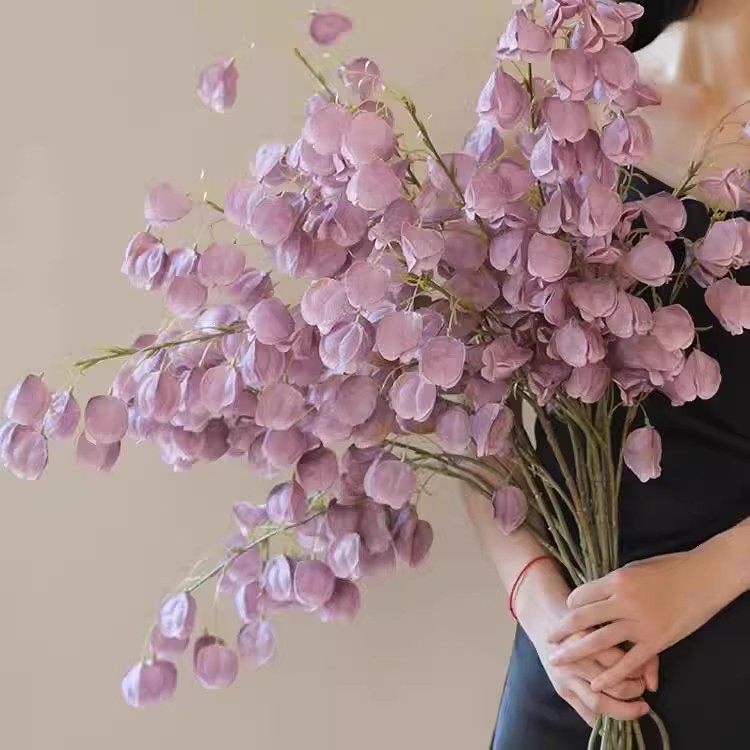 逼真干花栾树灯笼果假花仿真花摆设装饰高档轻奢仿生花束花艺摆件