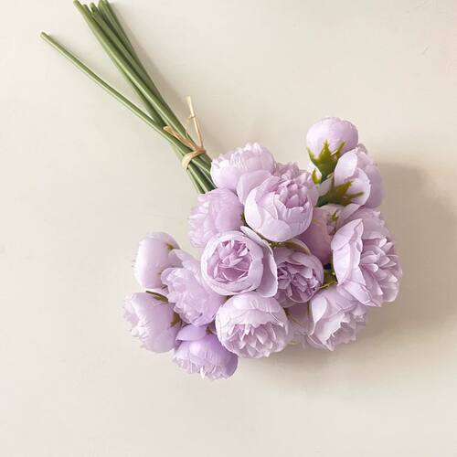 仿真花芍药牡丹花束假花室内客厅茶几装饰花塑料绢花花艺摆设摆件