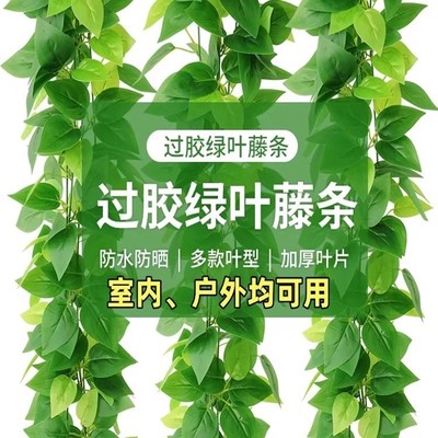 仿真藤条绿植藤蔓绿叶假树叶塑料花吊顶下水管道空调管子装饰遮挡