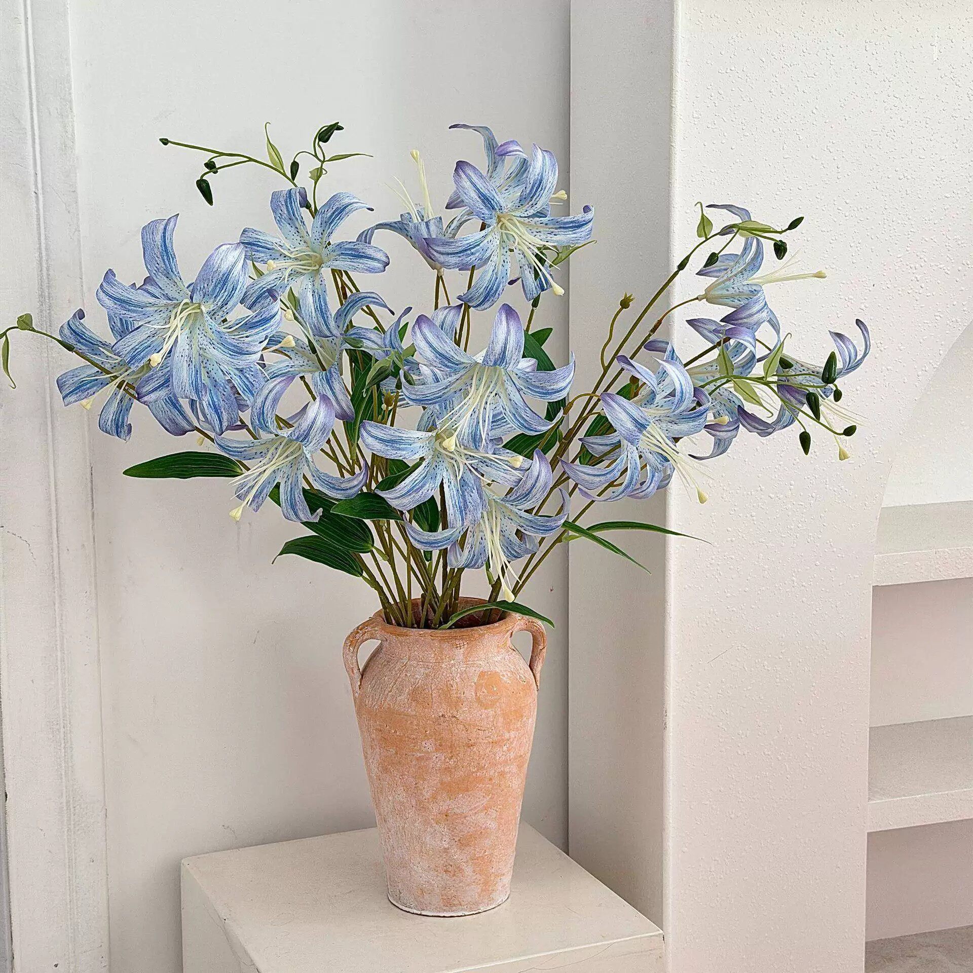 百合花仿真花假花摆设高级感逼真客厅餐桌装饰品插花花束摆件花艺