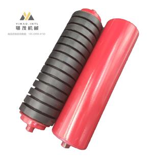 矿用托辊   过渡托辊  槽型平行缓冲托辊包胶