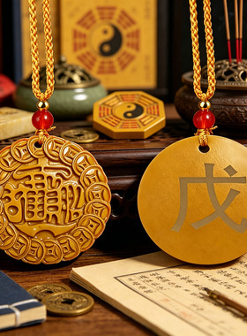 托玛琳招财平安护身符吊坠