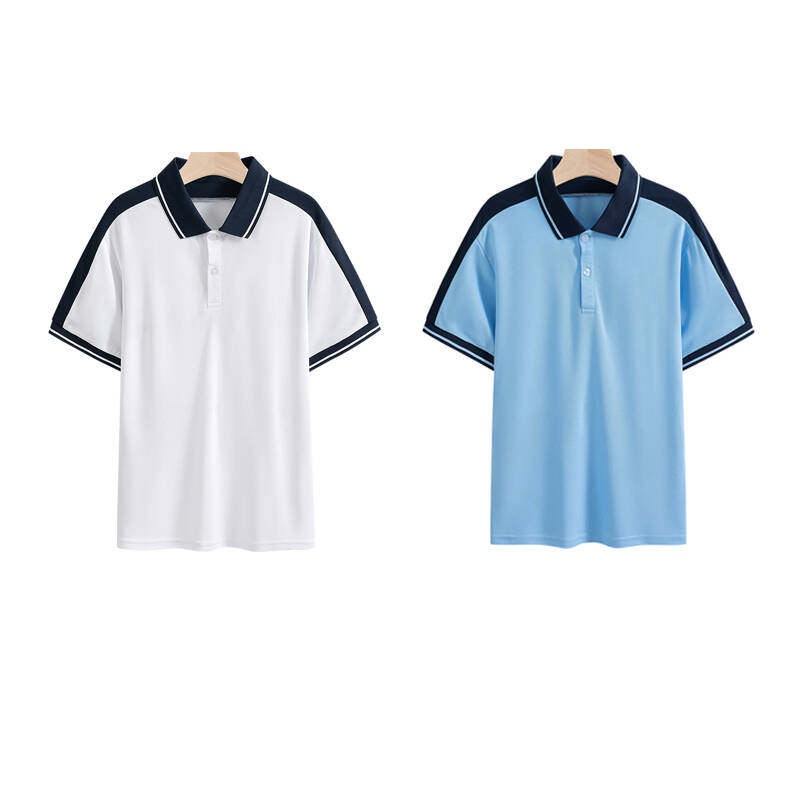 初中学生校服套装高中生运动班服T恤夏季短袖小学生蓝色半袖定制