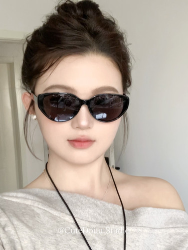 CuteDouu 方圆脸人生墨镜！巨修饰脸型！复古时髦辣妹防晒太阳镜