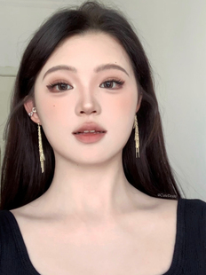 CuteDouu 野心家女主 方圆脸显脸小流苏耳钉简约气质高级感配饰女
