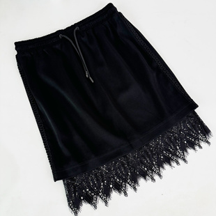 24夏专柜正品 VII小众系列刺绣蕾丝摆拼接显高显瘦包臀半裙高货