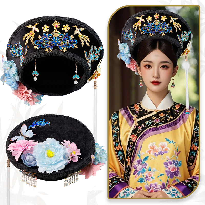 影视剧头饰剧组钿帽旗头发饰