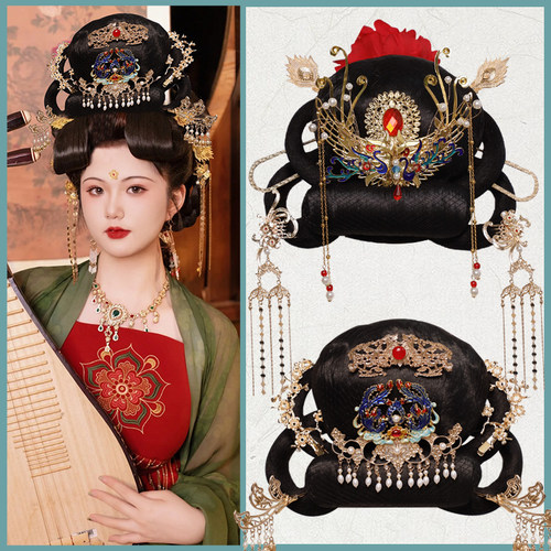 唐风发髻饰品组合一体式