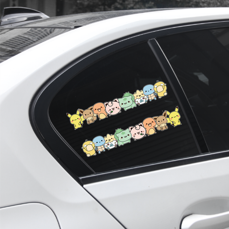 长条遮挡划痕装饰车贴纸Q版宝可梦可爱卡通车身保险杠贴纸电动车,汽车用品/电子/清洗/改装,汽车装饰贴/反光贴,淘宝优惠券,粉丝福利购,淘宝优惠卷