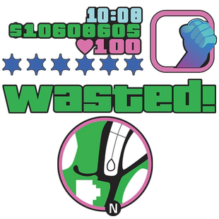 汽车贴纸罪恶都市侠盗猎车手GTA飞车5车贴防水反光电动车摩托车贴