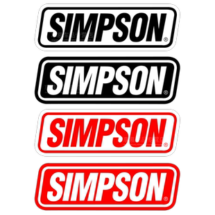 适用于Simpson头盔改装贴纸个性车身划痕贴摩托车防水反光贴花画