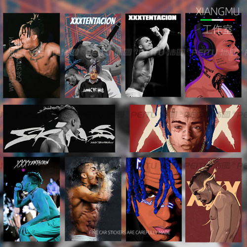 XXXTentacion反光装饰贴防水防晒